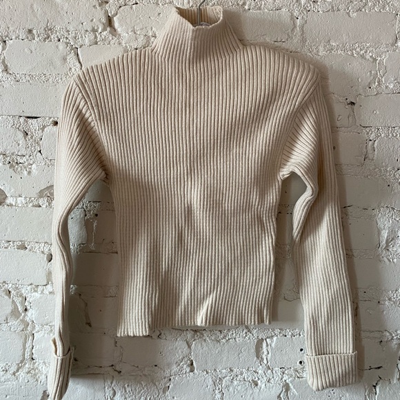 Zara Sweaters - 🚚MOVING SALE! MUST GO BY 11/1! 🚚 ZARA Mock Neck Sweater with Shoulder Pads
